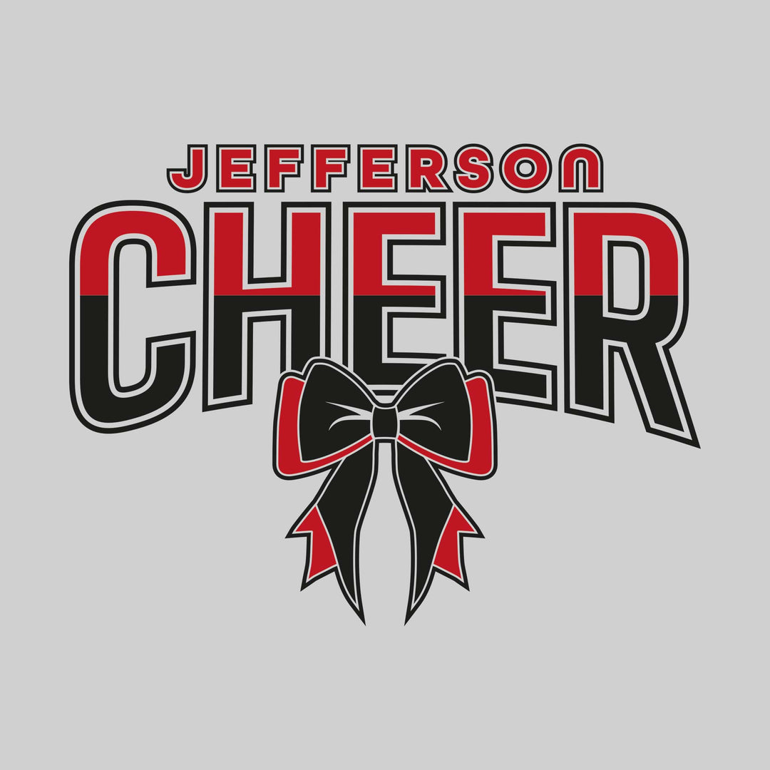Jefferson Middle School - Cheer - Split-Color Jefferson Cheer with Bow