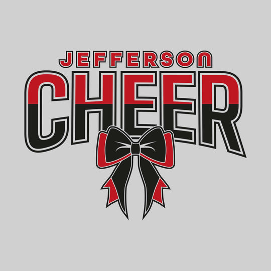 Jefferson Middle School - Cheer - Split-Color Jefferson Cheer with Bow
