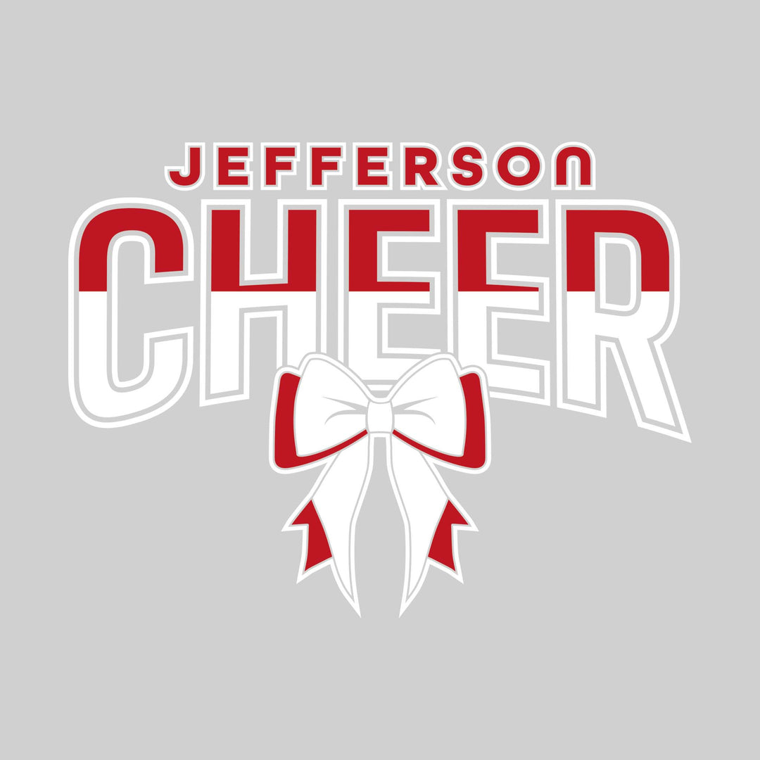 Jefferson Middle School - Cheer - Split-Color Jefferson Cheer with Bow