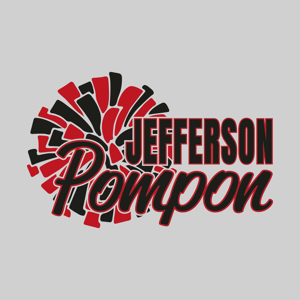 Jefferson Middle School - Poms - Jefferson Pompon with Big Pom