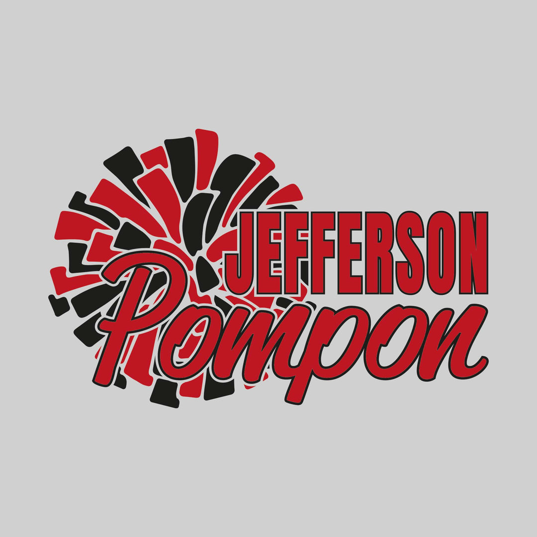 Jefferson Middle School - Poms - Jefferson Pompon with Big Pom