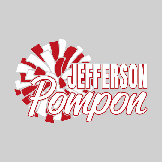 Jefferson Middle School - Poms - Jefferson Pompon with Big Pom