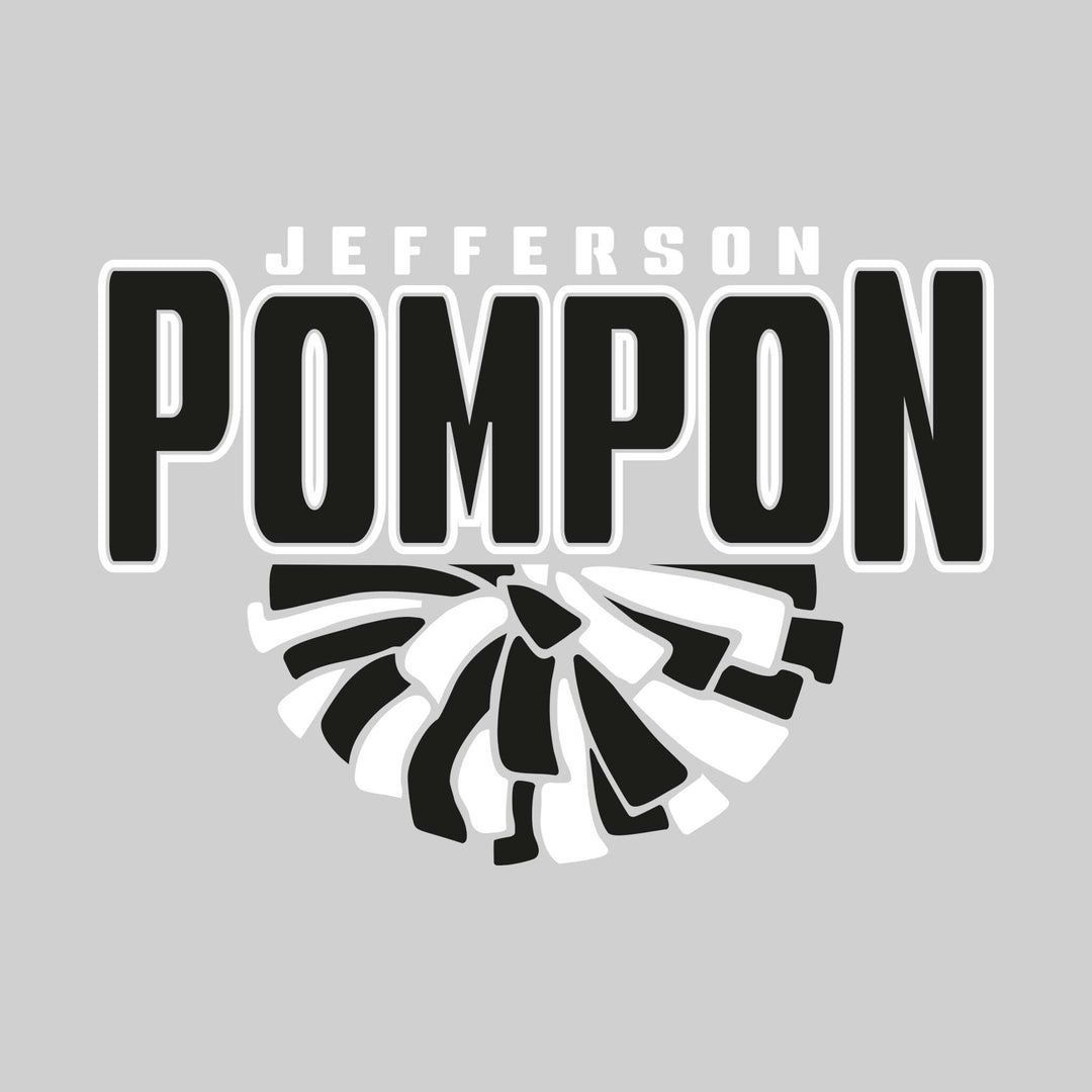 Jefferson Middle School - Poms - Jefferson Pompon with Half Pom