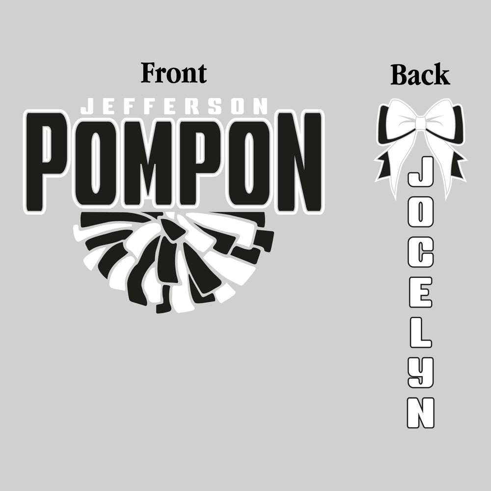Jefferson Middle School - Poms - Jefferson Pompon with Half Pom