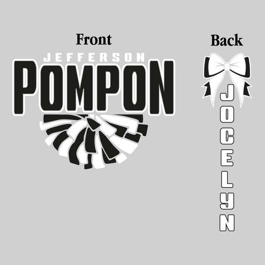 Jefferson Middle School - Poms - Jefferson Pompon with Half Pom