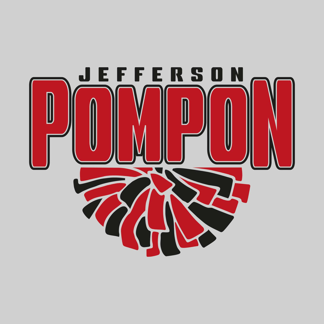 Jefferson Middle School - Poms - Jefferson Pompon with Half Pom