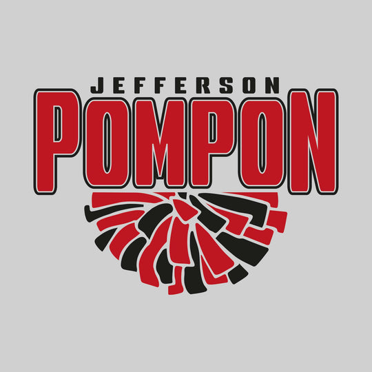 Jefferson Middle School - Poms - Jefferson Pompon with Half Pom