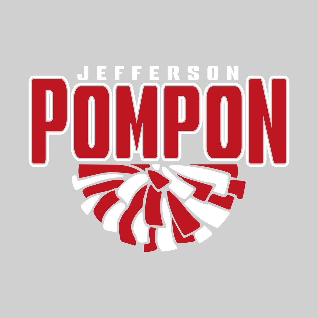Jefferson Middle School - Poms - Jefferson Pompon with Half Pom