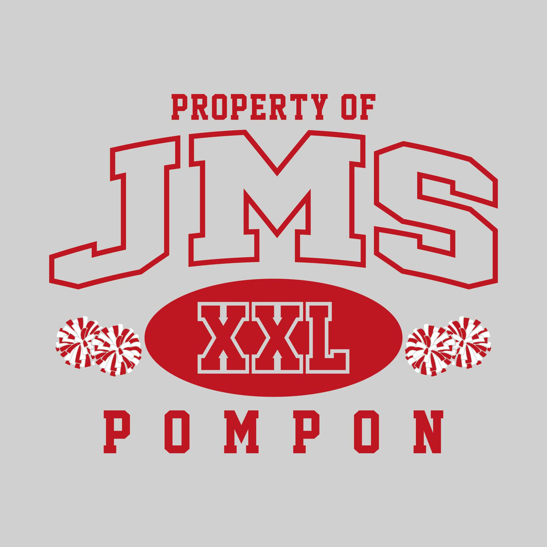 Jefferson Middle School - Poms - Property of JMS Pompon - XXL with Poms
