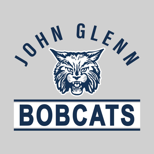 John Glenn Bobcats - Spirit Wear - Arched John Glenn Over Mascot