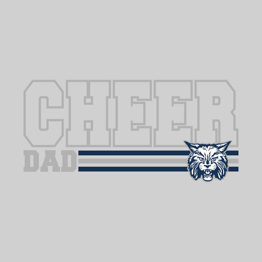 CMMS Bobcats - Cheer - Cheer Dad - Outlined Cheer with Color Bars