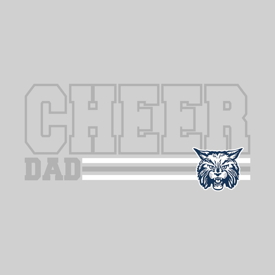 CMMS Bobcats - Cheer - Cheer Dad - Outlined Cheer with Color Bars