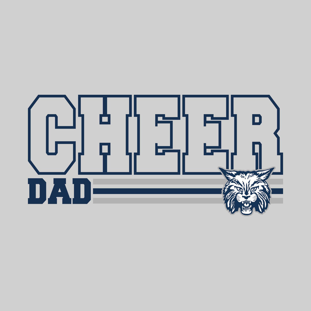 CMMS Bobcats - Cheer - Cheer Dad - Outlined Cheer with Color Bars