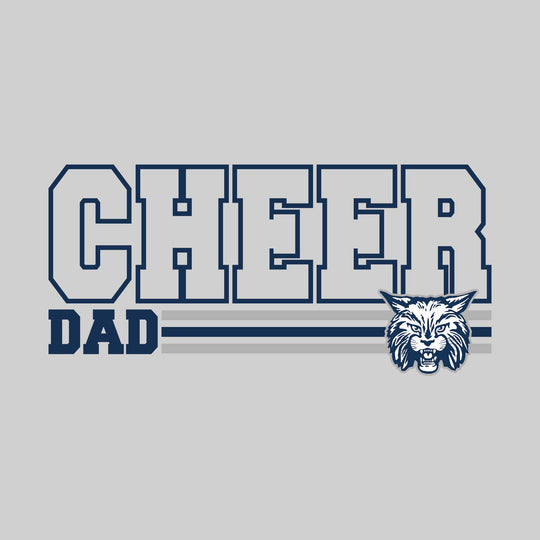 CMMS Bobcats - Cheer - Cheer Dad - Outlined Cheer with Color Bars