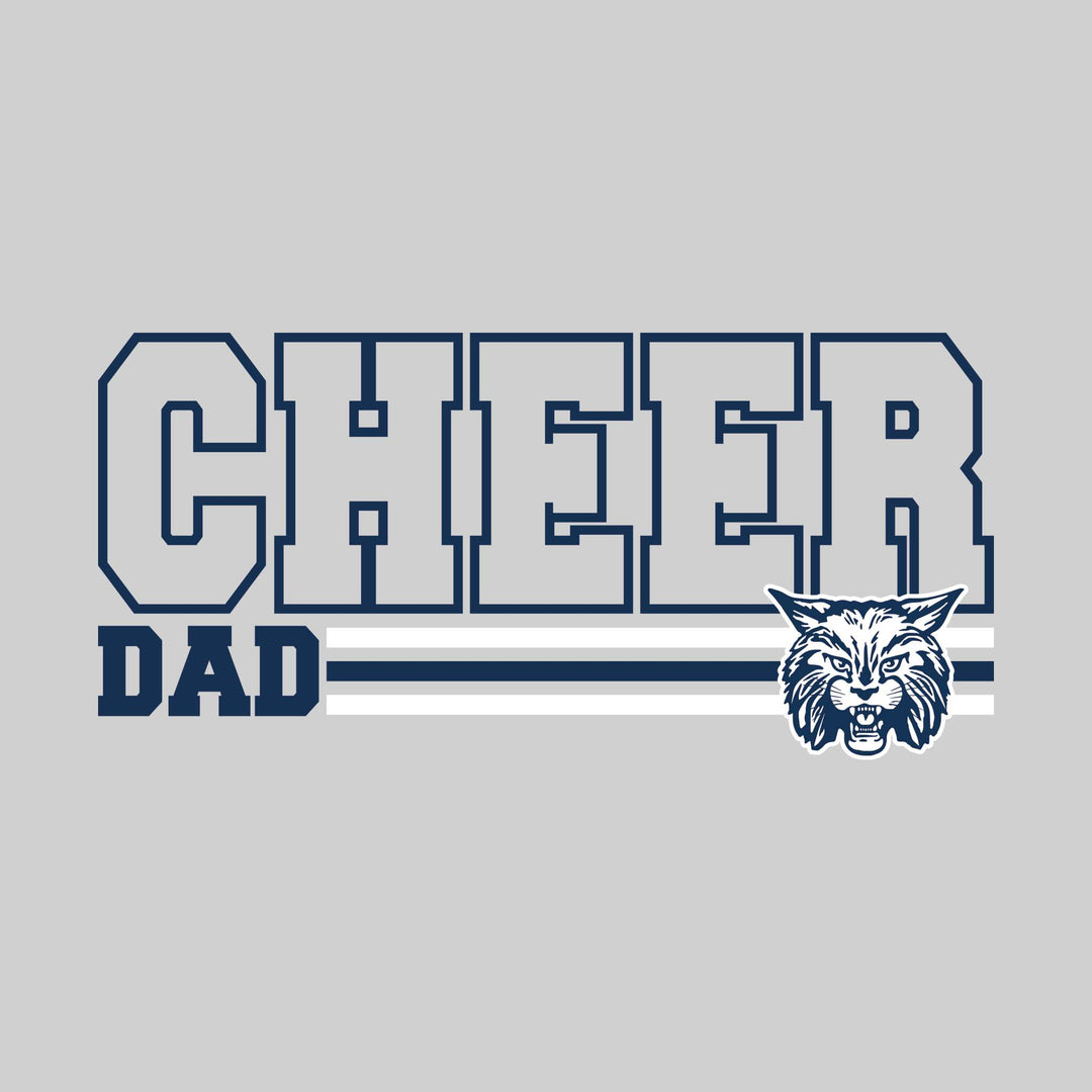 CMMS Bobcats - Cheer - Cheer Dad - Outlined Cheer with Color Bars