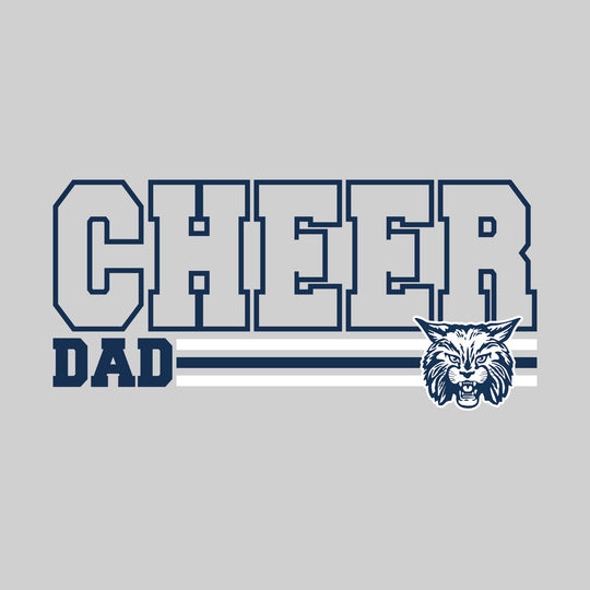 CMMS Bobcats - Cheer - Cheer Dad - Outlined Cheer with Color Bars