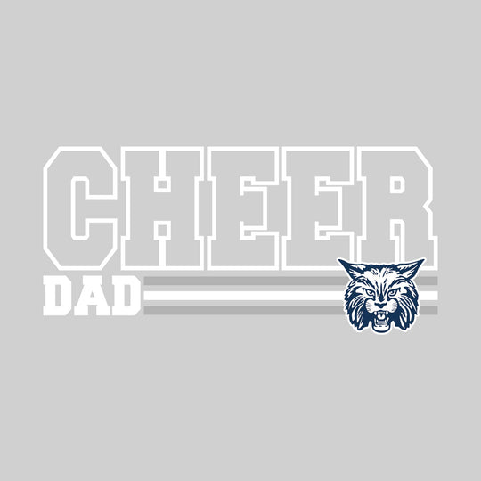 CMMS Bobcats - Cheer - Cheer Dad - Outlined Cheer with Color Bars