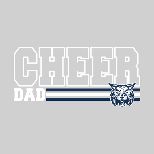 CMMS Bobcats - Cheer - Cheer Dad - Outlined Cheer with Color Bars