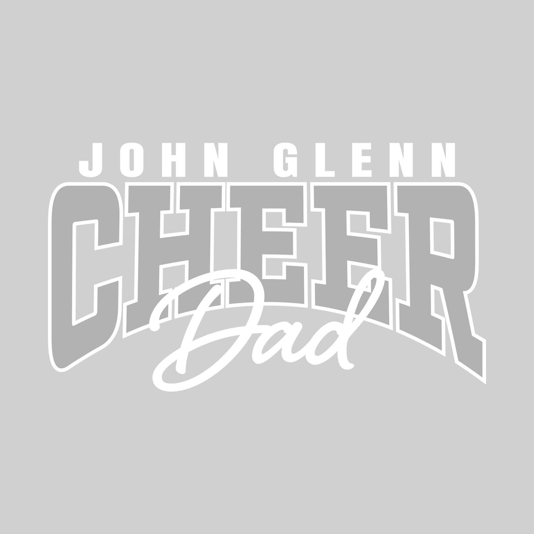 John Glenn Bobcats - Cheer - John Glenn Cheer Dad - Arched Text