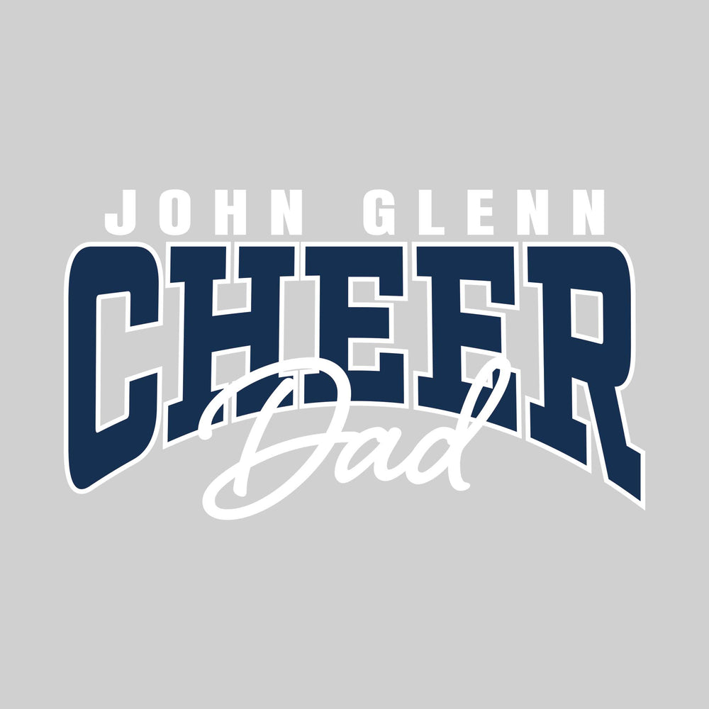 John Glenn Bobcats - Cheer - John Glenn Cheer Dad - Arched Text