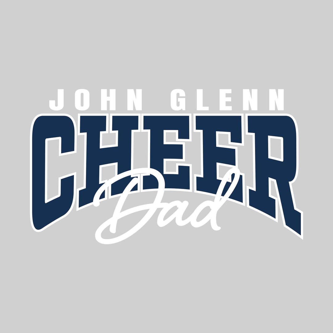 John Glenn Bobcats - Cheer - John Glenn Cheer Dad - Arched Text