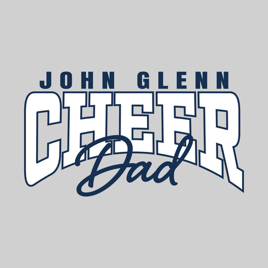 John Glenn Bobcats - Cheer - John Glenn Cheer Dad - Arched Text
