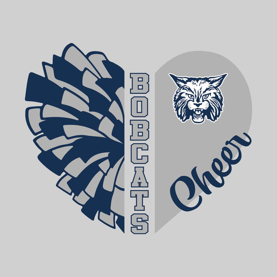 John Glenn Bobcats - Cheer - Cheer Heart with Mascot