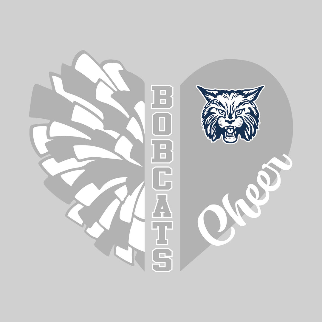 John Glenn Bobcats - Cheer - Cheer Heart with Mascot