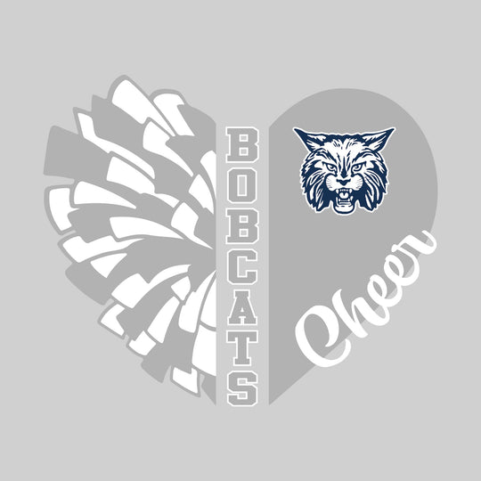 John Glenn Bobcats - Cheer - Cheer Heart with Mascot