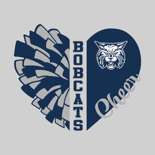John Glenn Bobcats - Cheer - Cheer Heart with Mascot
