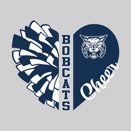 John Glenn Bobcats - Cheer - Cheer Heart with Mascot