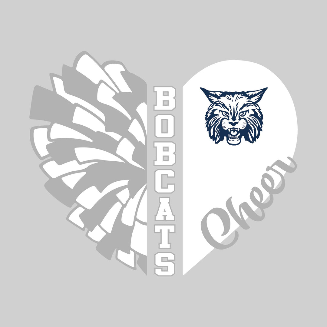 John Glenn Bobcats - Cheer - Cheer Heart with Mascot