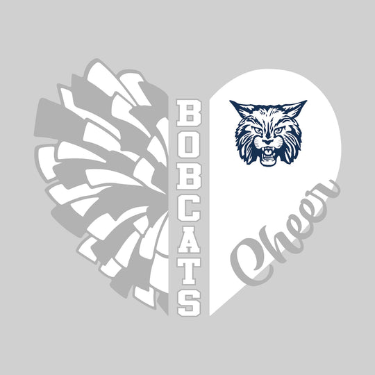John Glenn Bobcats - Cheer - Cheer Heart with Mascot