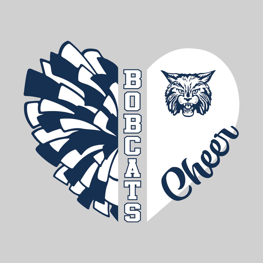 John Glenn Bobcats - Cheer - Cheer Heart with Mascot