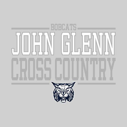John Glenn Bobcats - Cross Country - Bracketed School Name with Mascot