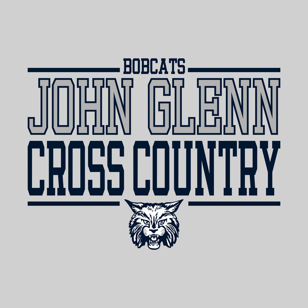 John Glenn Bobcats - Cross Country - Bracketed School Name with Mascot