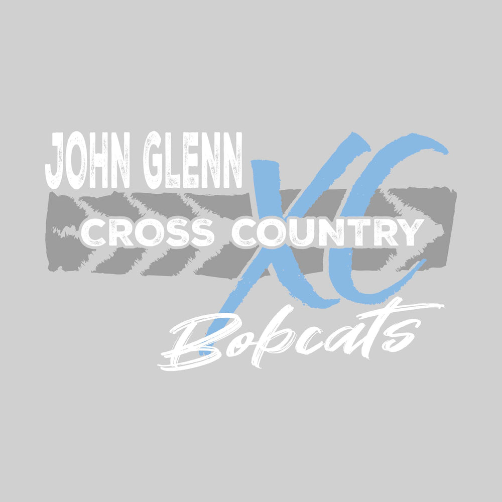 John Glenn Bobcats - Cross Country - Brush Stroke Arrow with XC