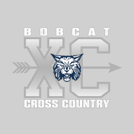 John Glenn Bobcats - Cross Country - XC with Arrow and Mascot