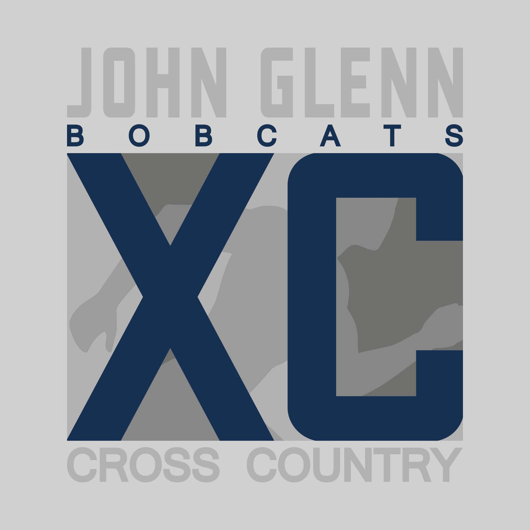 John Glenn Bobcats - Cross Country - XC with Runner Silhouette
