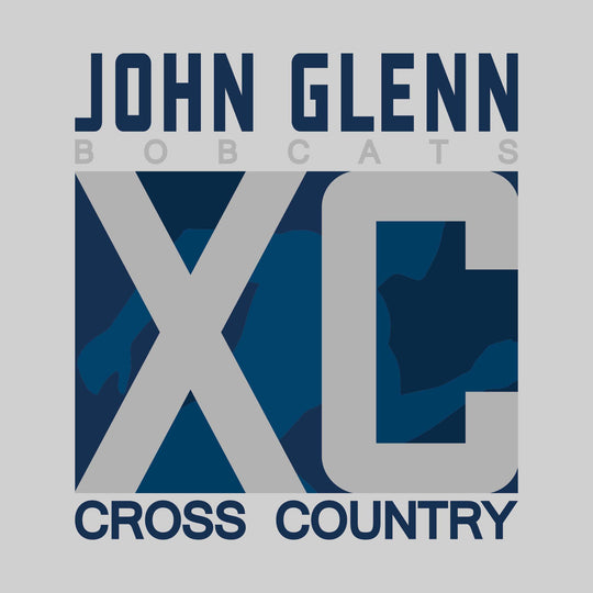 John Glenn Bobcats - Cross Country - XC with Runner Silhouette