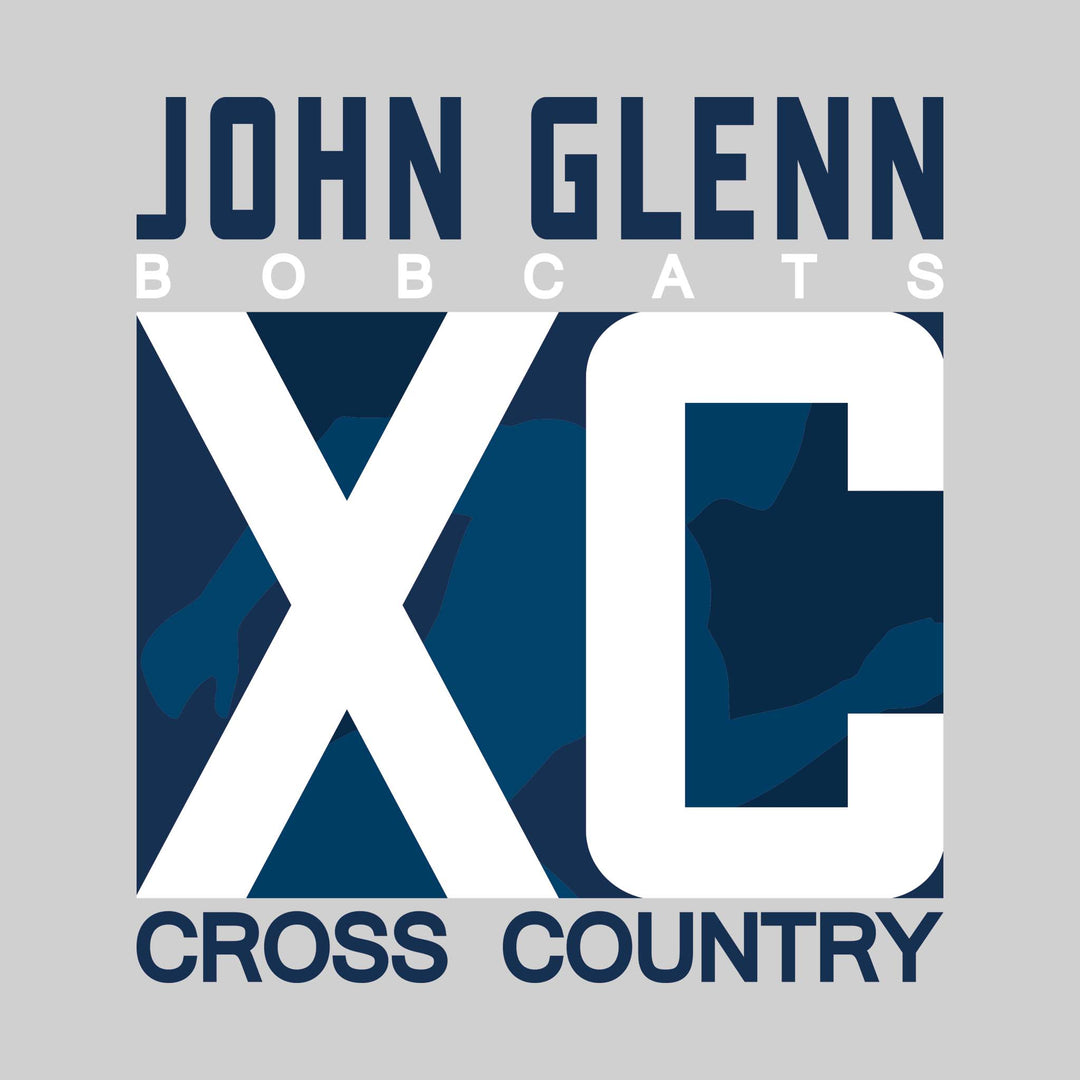 John Glenn Bobcats - Cross Country - XC with Runner Silhouette