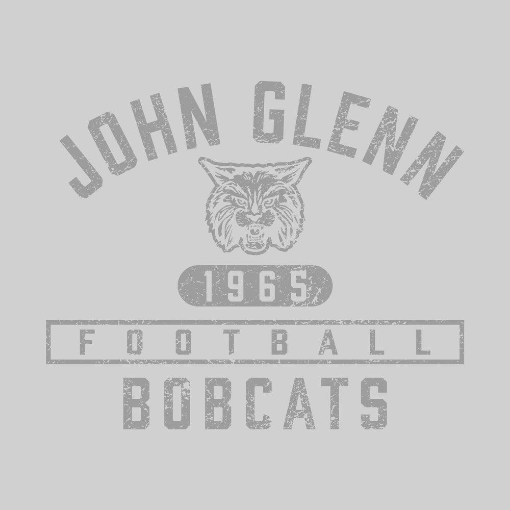 John Glenn Bobcats - Football - Arched School Name over Mascot and Established Year