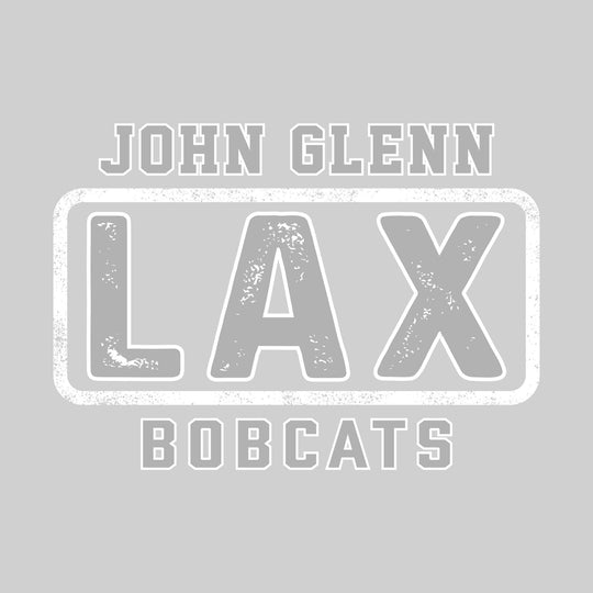 John Glenn Bobcats - Lacrosse - John Glenn Framed LAX with Mascot Name - Distressed