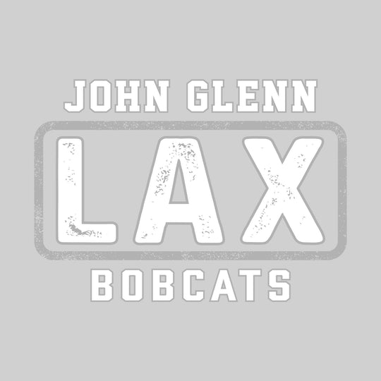 John Glenn Bobcats - Lacrosse - John Glenn Framed LAX with Mascot Name - Distressed