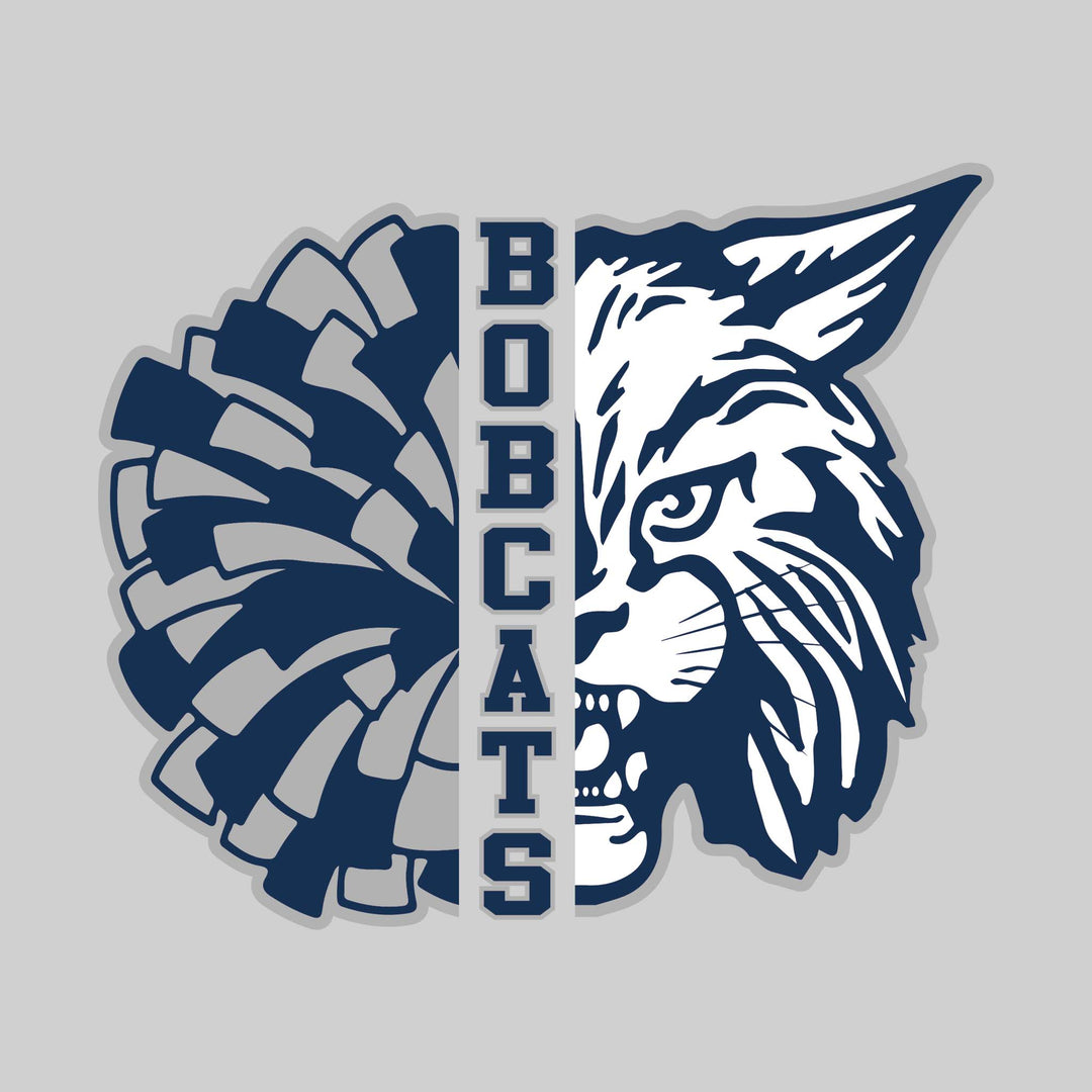 John Glenn Bobcats - Poms - Half Pom with Mascot