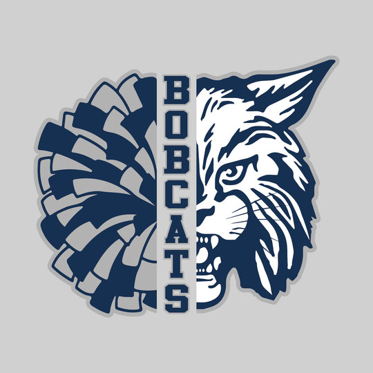 John Glenn Bobcats - Poms - Half Pom with Mascot