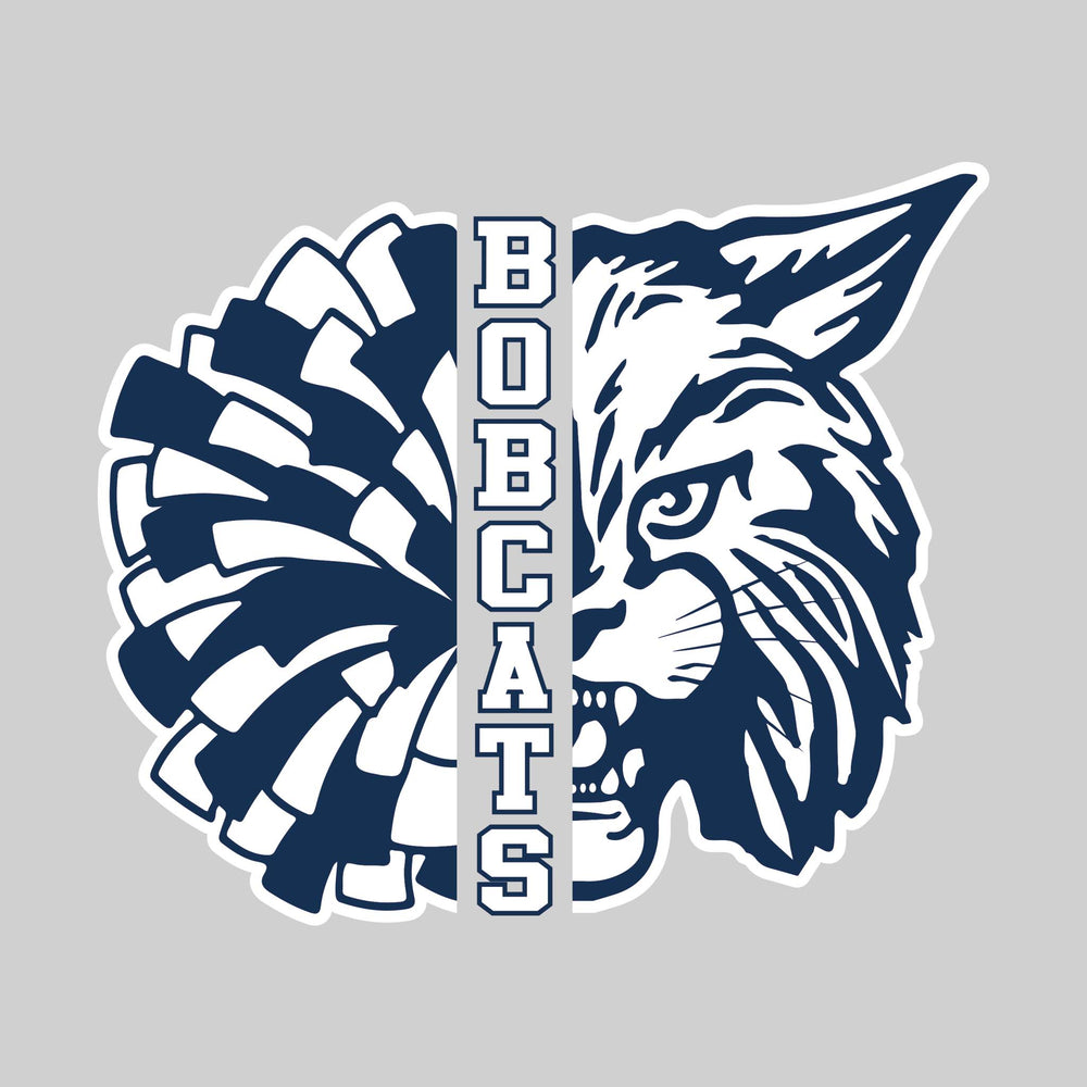 John Glenn Bobcats - Poms - Half Pom with Mascot