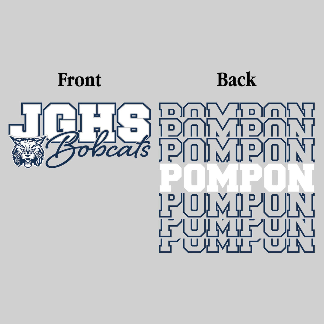 John Glenn Bobcats - Poms - JGHS Bobcats - Pompon Repeated