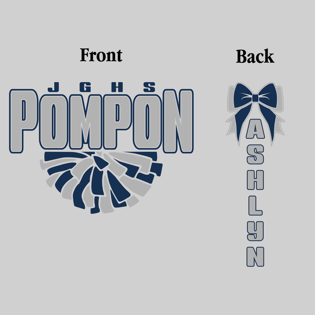 John Glenn Bobcats - Poms - JGHS Pompon with Half Pom