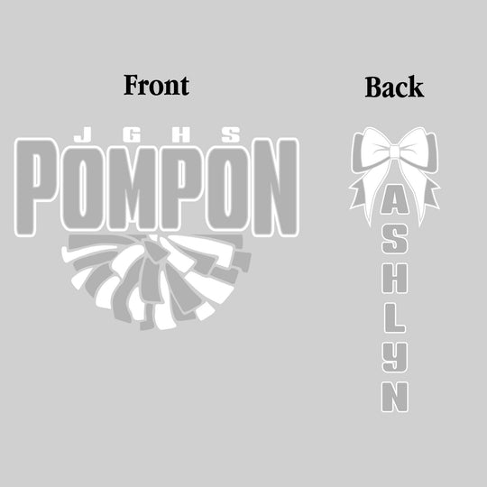 John Glenn Bobcats - Poms - JGHS Pompon with Half Pom